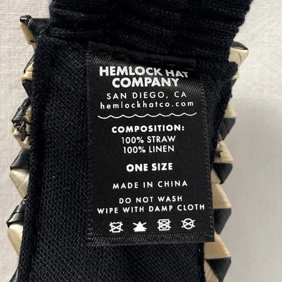 Hemlock 100% Straw Hat Visor - Picture 5 of 7